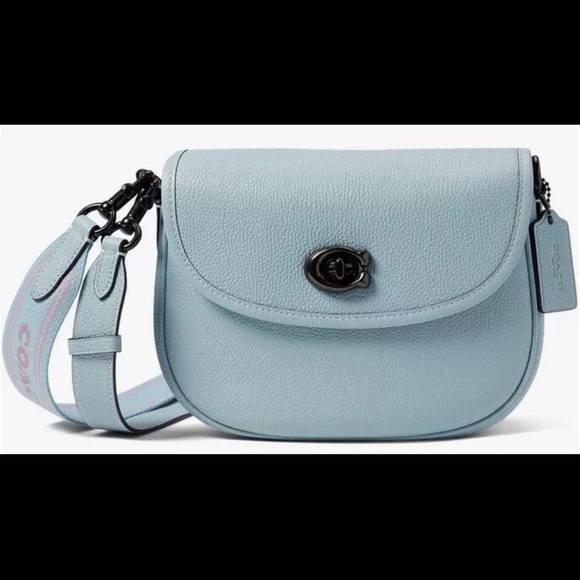 Elegant Blue Crossbody Bag - Picture 1 of 9